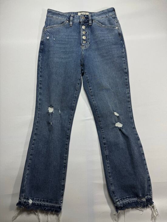 We The Free Denim - We The Free Women's Distressed Straight Leg Blue  Jeans - Size 26 (26x27.5)*